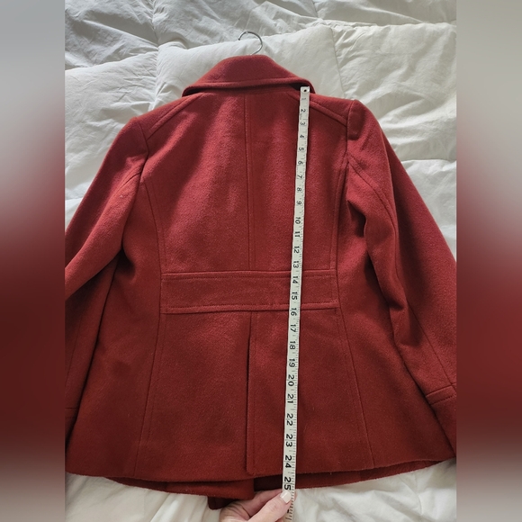 J Crew Wool Peacoat Nello Gori Henna Red Size 6 - Picture 8 of 8